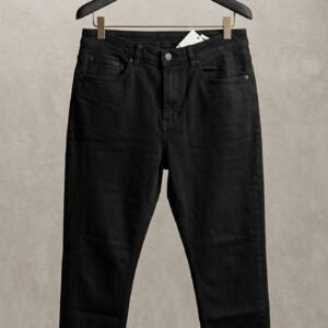 Black Slim Tapered Jeans – Men's Premium
