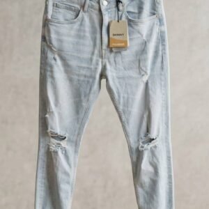 Ice Blue Ripped Skinny Jeans – Men's Premium