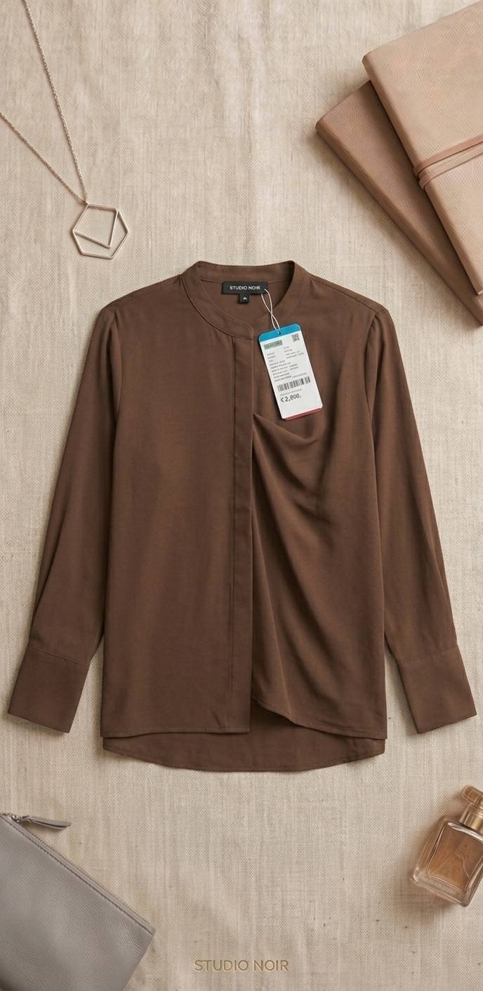 Red Ruffle Sleeve Ladies Chiffon Shirt – Premium