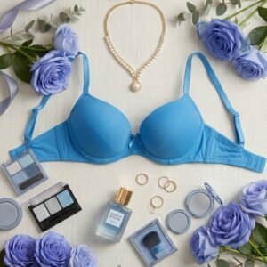 Sky Blue Padded T-Shirt Bra