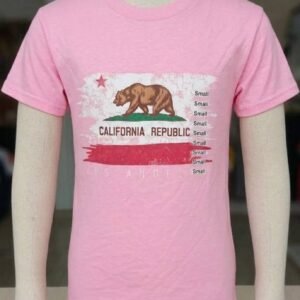 Kids Pink California Republic Graphic T-Shirt