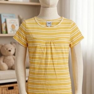 Kids Yellow Striped T-Shirt