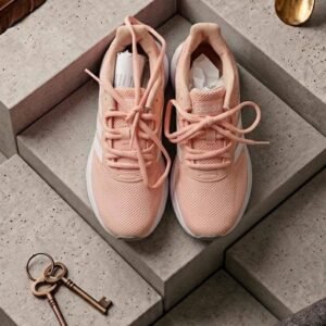 Adidas Peach Pink Running Sneakers - Women