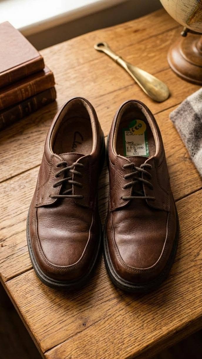 Clarks Brown Leather Formal Derby Shoes - Men