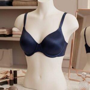 Navy Blue Smooth Padded T-Shirt Bra