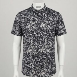 โก SAVAGE PRINTED HALF SLEEVE SHIRT โก
Color: Black & White Abstract Print
Style: Regular Fit, Half Sleeve, Casual