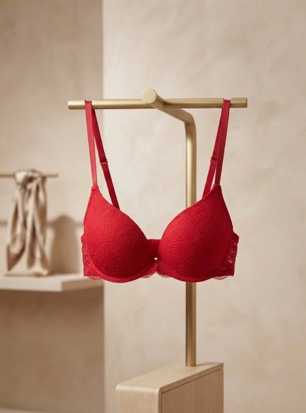 ❤️ RED LACE BRA ❤️
Color: Cherry Red
Style: Lace, Padded, Adjustable Straps