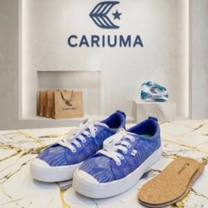 CARIUMA - Blue Floral Canvas Sneakers