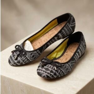 Geometric Pattern Ballet Flats