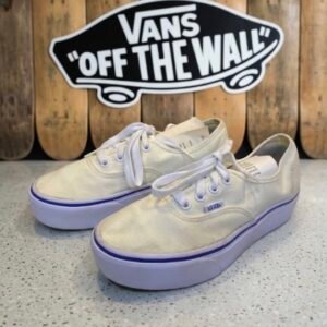 VANS AUTHENTIC PLATFORM - Cream/Blue
