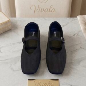VIVALA - Ribbed Knit Mary Janes