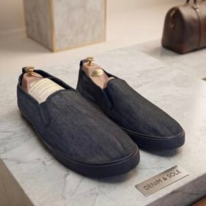 DENIM & SOLE - Navy Slip-Ons