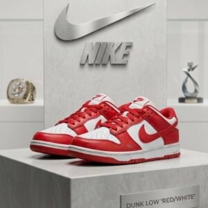 Nike Dunk Low 'Red / White' – Classic University Red Sneakers