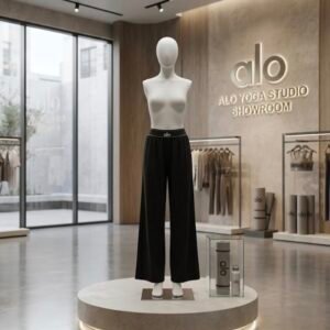ALO YOGA Women's Wide Leg Lounge / Yoga Pants - Black