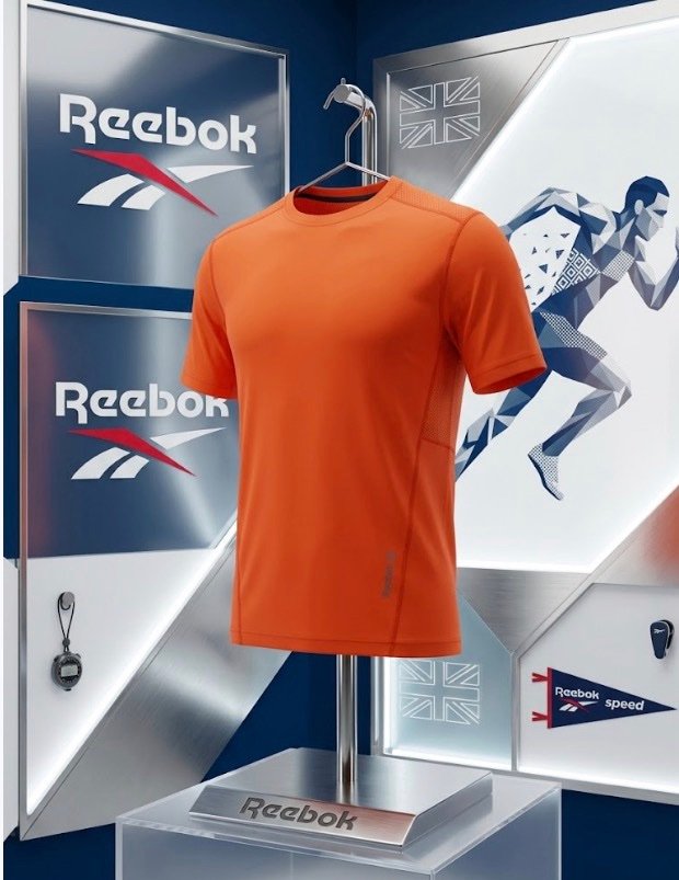 Reebok Men's Performance Training T-Shirt - Orange